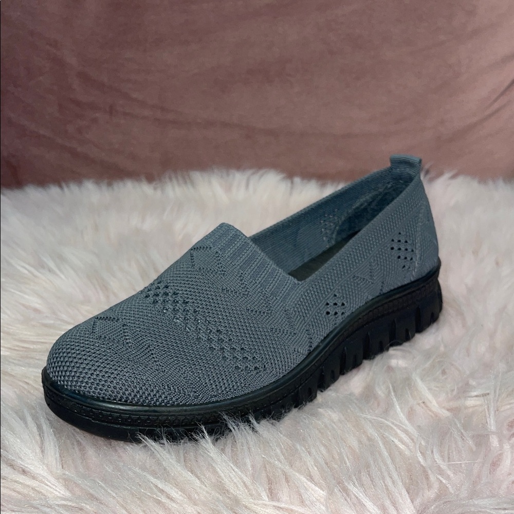 Women's Gray Slip-On Shoes